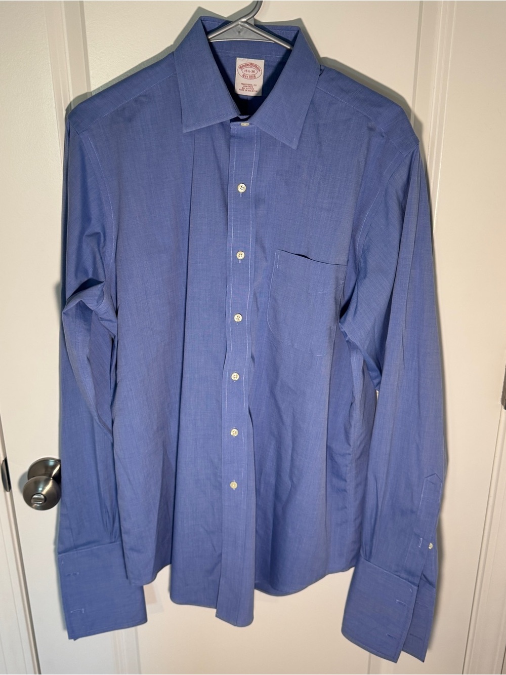 Brooks Brothers Men's Blue Long-Sleeve Dress Shirt